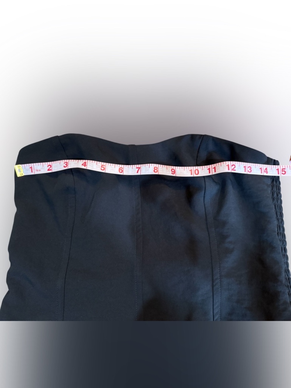 Abercrombie & Fitch Black Strapless Boned Corset Tube Top Size Medium Y2K - Picture 12 of 14